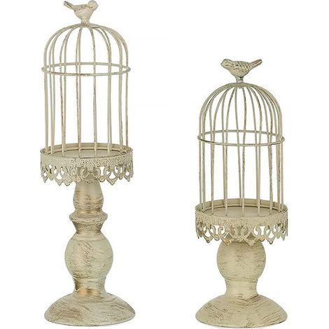 Chandelier à Cage à Oiseaux Vintage, Chandeliers décoratifs pour Tables de Mariage, Ornements pour Chandeliers sculptés en Fer forgé, S + L