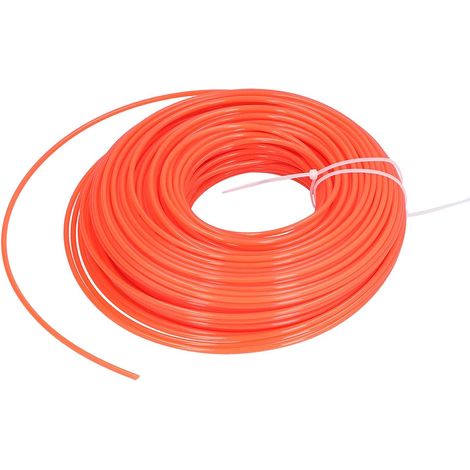 Corde Ronde de désherbage, 0,1 Pouce de diamètre x 164 Pieds Cordon de Coupe-Herbe Compatible avec la Plupart des Types de Coupe-Herbe (1/5)