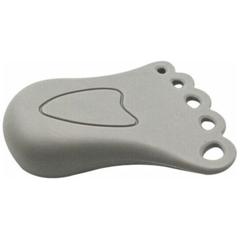 Cale-porte décoratif mignon petit coin de butée de pied en caoutchouc, (paquet de 2) - gris