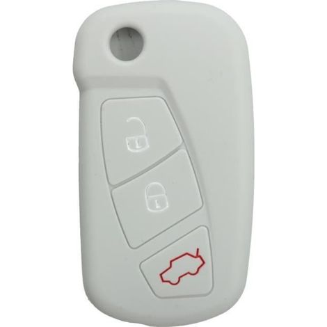 3 Bouton Silicone Housse Coque Protecteur Couverture Clé Télécommande Pr Ford KA Gris clair (1/4)