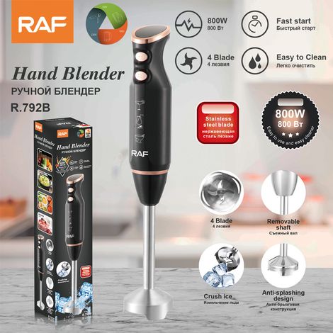 Norme européenne - Mixeur plongeant/broyeur à glace/blender électrique en acier inoxydable pour cuisines domestiques (1/5)