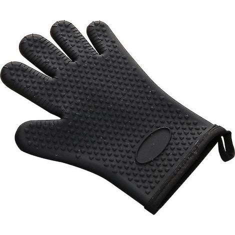 Gants de cuisine en silicone pour fumoir - Gants de barbecue extrêmement résistants à la chaleur - Utilisation possible avec Waterpro (1/5)
