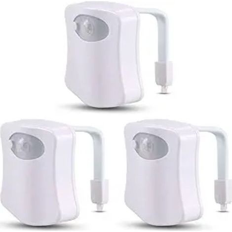 Luce notturna a LED multicolore per WC - Lampada da bagno con sensore di movimento e illuminazione intelligente per la tazza del WC (1/5)