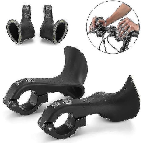 Embouts de guidon pour VTT 22,2 mm, poignées en nylon, faciles à installer, design ergonomique, accessoires pour vélo de route et VTT (1/5)