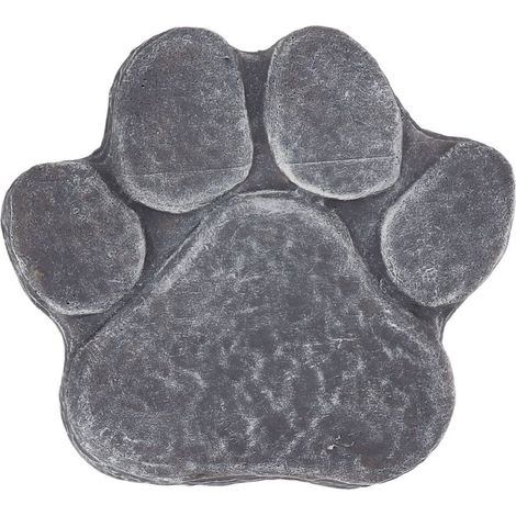 statue jardin exterieur-Pierre Tombale pour Chien DIY avec Empreinte - Monument Mémorial Résistant aux Intempéries pour Cour, Jardin, Patio (Format: 15.5x17.5 cm, Gris, Matériau Résine, 1 Pièce) (1/5)