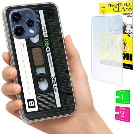 Funda para Oppo Reno 15 5G con cubierta para foto y tapa trasera + cristal 9H (1/5)