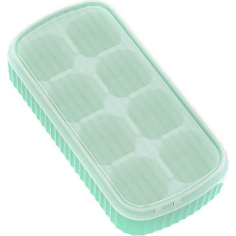 Moule À Glace En Silicone - Avec Couvercle - 8 Logements - Alimentaire - Pour Fêtes De Fin D'Année - 1 Pièce (1/3)