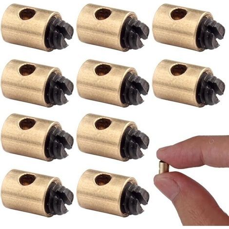 Câbles et gaines de frein vélo,Serre-câble d'accélérateur universel en fer, serre-fil de moto, 5x7mm, adapté aux scooters et accélérateurs de moto (10 pièces) (1/5)