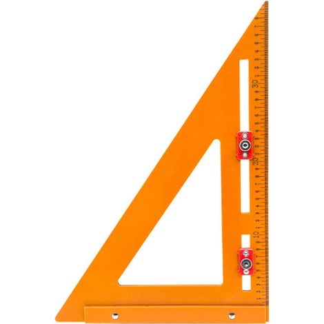 Équerre de mesure portable avec curseur de positionnement, haute résistance, pour installateurs, 300 x 420 mm (1/5)