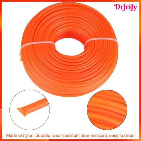 Bobine de fil pour tondeuse/débroussailleuse - - 120 m - Nylon 3 mm - Orange - Indéchirable (1/5)