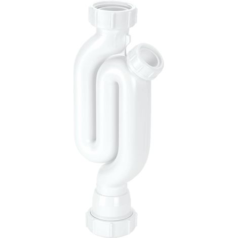 McAlpine X10 75mm Water Seal Straight Through Trap with 1¼" Multifit Outlet and Cleaning Eye (1/2)