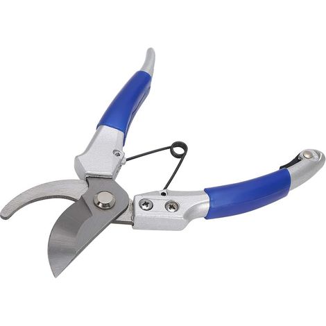 Professionelle, geschmiedete Gartenschere, Gartenschere mit gerader Klinge aus Stahl und Titan, Bypass-Schnitt, ergonomische Griffe, für Blumengärten und Bonsai