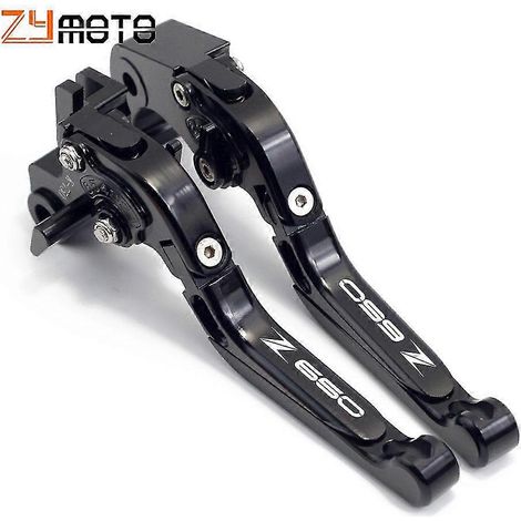 Accessoires pour Kawasaki Z650 Z650rs 2017 2018 2019 2020 2021 2022 2023 : leviers de frein et d'embrayage, poignée (noir) (1/5)