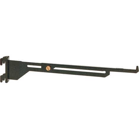 MENSOLA ALLUNGABILE ART.632 NERA PER CREMAGLIERA ART.620  LUNGHEZZA VARIABILE DA 15 A 25 CM (1/2)