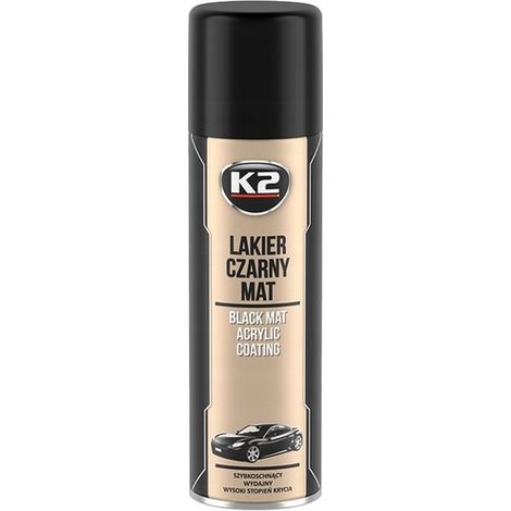 Série L340 - Vernis noir mat à séchage rapide - Base acrylique - 500 ml - Usage intérieur et extérieur (1/5)