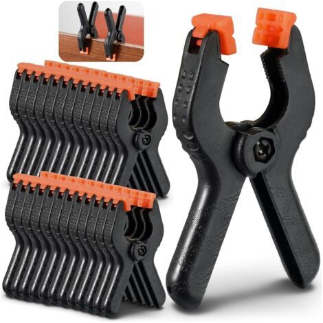 Pince à Ressort, Pinces Clips, Nylon Photo Pince de Serrage Serre-joints pour Travaux du Bois et Studio de Photographie, Création ou Utilisation à Domicile (25 Pcs-2 Pouces) (1/5)