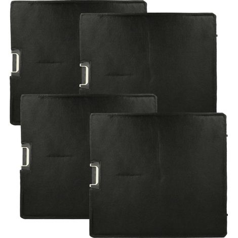 vhbw 4x Aktivkohlefilter kompatibel mit Miele DA 6996 W, DA 6086 W, DA 60x6 W, DA 6796 W, DA 6096 W Dunstabzugshaube - 34 x 31 x 2,2 cm