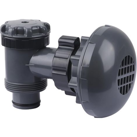 Ortviai Vanne d'Arrêt à Piston avec Crépine pour Piscine Hors Sol - Compatible avec Intex, Coleman et Bestway - Pièce de Rechange pour Pompe de Filtration et Tuyau 38mm - Accessoire pour Frame Set & U