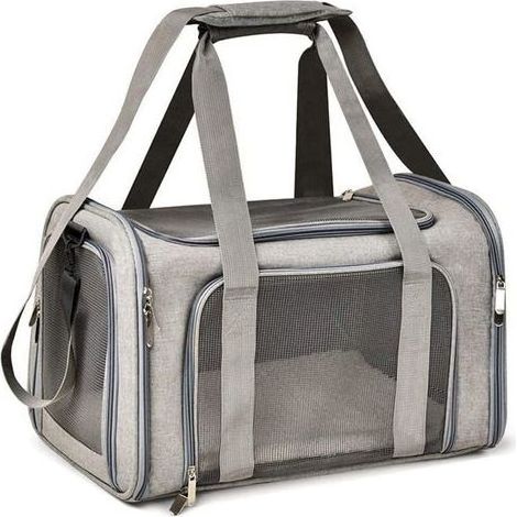 (Gris)Sac de Transport - Non spécifié - Pliable - Respirant - Pour Chat et Chien - Gris (1/5)
