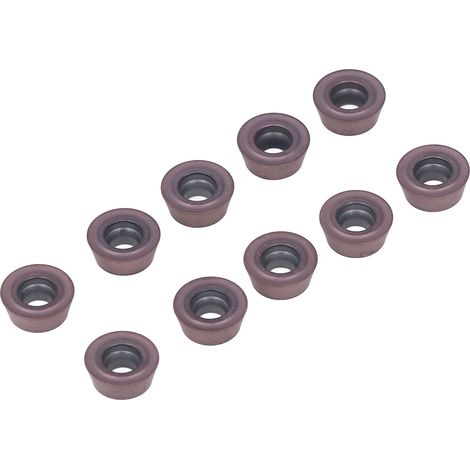 Plaquettes de coupe indexables en carbure (10 pièces), outils de tour CNC revêtus, pour fraiseuses, coupe à grande vitesse (1/5)