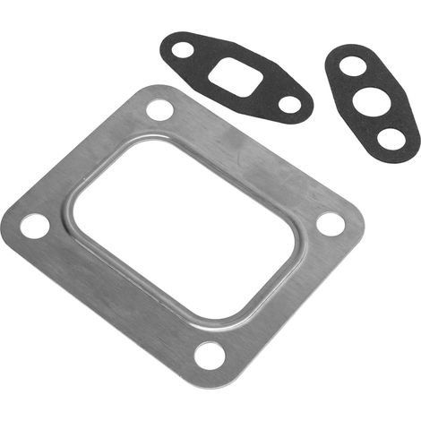 Jeu de joints d'admission d'huile de turbine en acier inoxydable antirouille 3755843 pour turbo à bride T4 T04 (1/5)