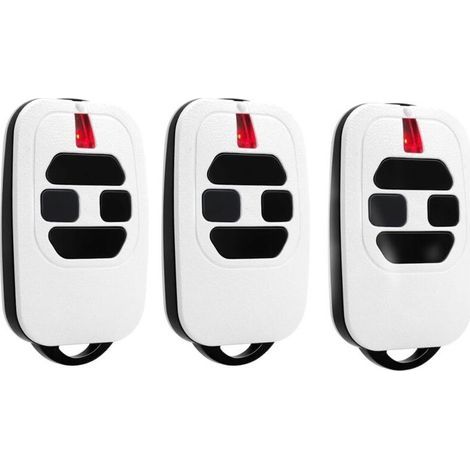 Lot de 3 Telecommande Portail 433,92MHz Compatible avec GTI2/4, GT2/4, Mio TR2/4, Mio TR2N/4N Télécommande pour Porte de Garage（White） (1/4)