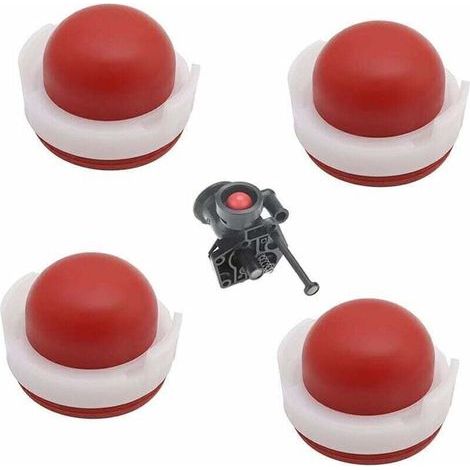 Pompe d'amorçage de carburateur, 4 pièces, en silicone, pour tondeuses à gazon Briggs & Stratton 694394 494408 (1/5)