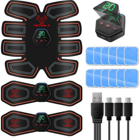 Bauchmuskelstimulator in Militärqualität, Vital Flex Core Bauchmuskelstimulator in Militärqualität, MHD TENS – Bauchmuskelstimulator zur einfachen Stimulation und Aktivierung der Bauchmuskulatur, idea (1/5)