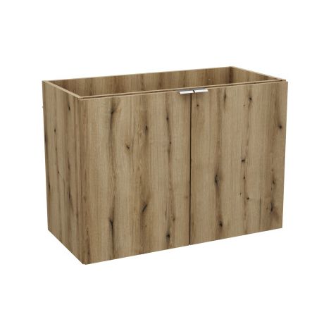 Meuble sous-vasque à portes 80 cm - H 57 x L 80 x P 39 cm - Astral Oak - Livraison gratuite