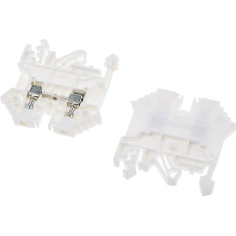 Bloc de jonction RS PRO, 0.2  2.5mm², Blanc ( Prix pour Paquet de 10 )