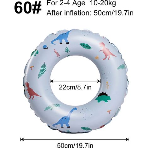 (60) Bouée gonflable, flotteur de piscine, jouet aquatique d'été pour la plage (1/5)