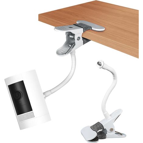 Support de serrage pour caméra extérieure, support de gouttière flexible sans vis pour caméra Spotlight Cam, caméra Arlo/EufyCam, avec support de montage standard (1/5)