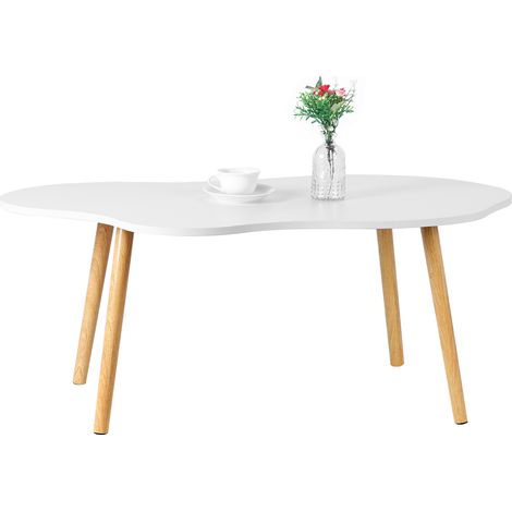 Petite Table basse,Table basse gigogne,Table à thé moderne du milieu du siècle, centre de salon Table basse minimaliste avec forme de nuage (1/5)