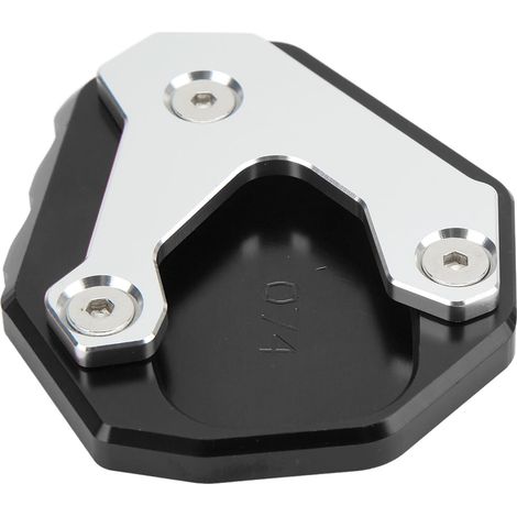 Support Moto Élargisseur de Béquille Latérale en Alliage d'Aluminium, Plaque de Réparation Pied d'Appui pour CB500X 2019 et Plus, Noir, Extension Stable (1/5)