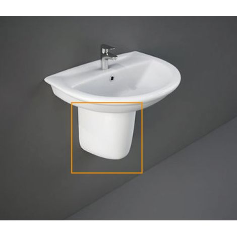 RAK CERAMICS - KARLA SEMICOLONNA FINITURA BIANCO KAPD00002