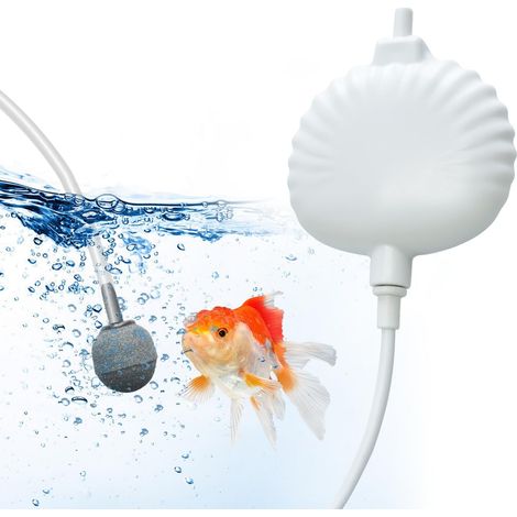 Small Air Pumps for Aquarium, Ultra Quiet Bubbler Aquarium 30 DB, Perfect Bubble Pump for Nano 40L with Bubble Stone, 1.3W Mini Fish Bubbler (1/5)