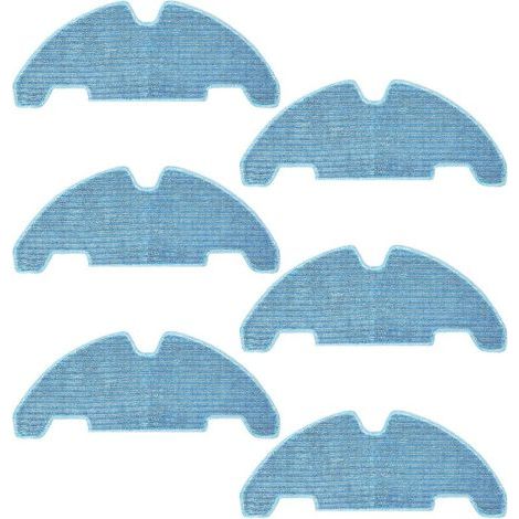 6 pièces -M330 Pro Serpillières microfibres,Accessoires pour aspirateur robot Lefant M330 Pro,Lavables et réutilisables, serpillières de rechange (1/5)