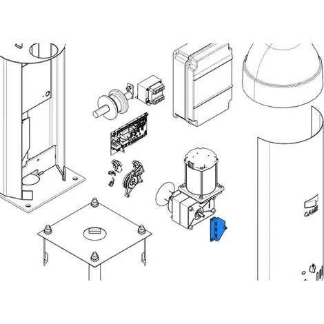 came pièce détachée étrier support déverrouillage cat-x 119rix010 (1/3)