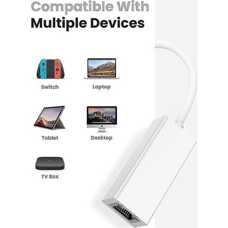 Adaptateur Ethernet USB 2.0 vers réseau 10/100 RJ45 LAN filaire (1/5)