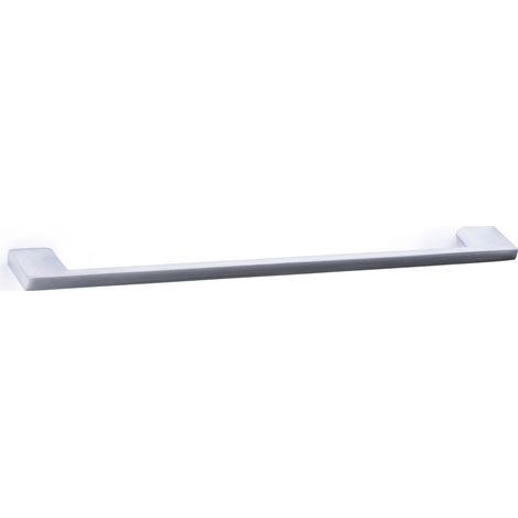 Poignée en aluminium chromé mat, dimensions: 284x9x27mm et inserts: 256mm - talla (1/5)