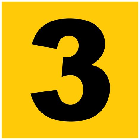 N°3 - 200x200mm - Rigide Jaune - 4220789