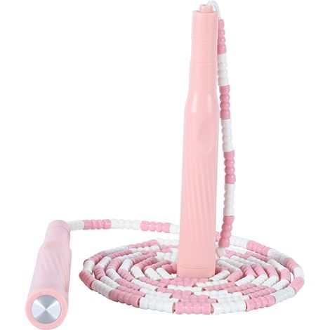 Springseil mit weichen Perlen, verstellbare Länge für Fitness - Kinder und Erwachsene (1/5)