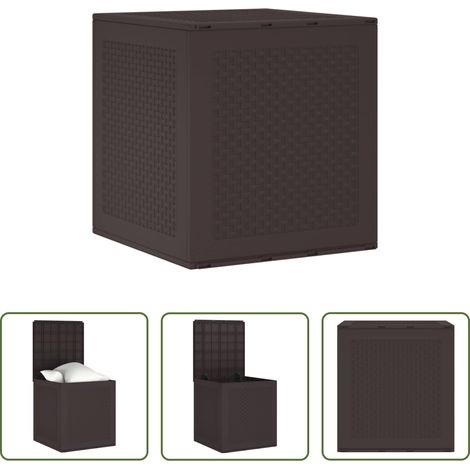 Außenlager - Aufbewahrungsbox Braun 55 x 53 x 57 cm Polypropylen (1/5)