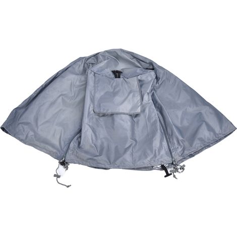 Housse de protection pour cage d'extérieur en grillage (79 x 53 x 50,8 cm), pare-soleil et housse imperméable, housse anti-poussière pour cage de chien, grise (1/5)