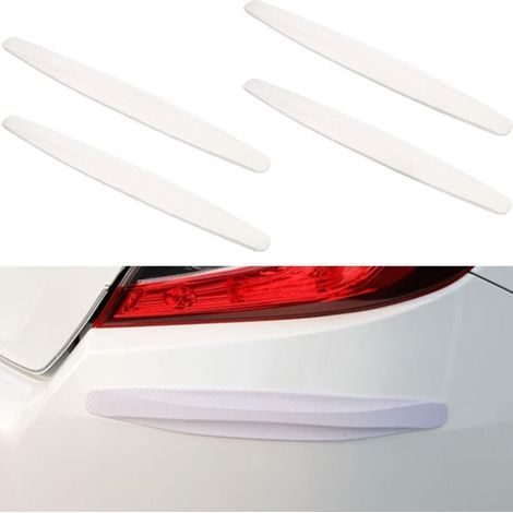 protezioni flessibili per paraurti, striscia adesiva universale per auto (bianca) (1/4)