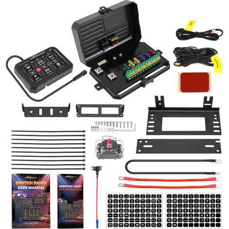 RGB Switch Panel 6 Tasten APP Steuerung For Offroad SUV LKW Boot Van 60A 12V-24V (1/5)