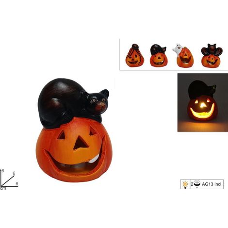 SOGGETTI HALLOWEEN 8CM CON LUCE 4 MODELLI DI DUEESSE