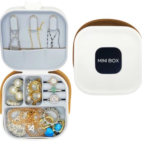 Boite Bijoux Blanche Voyage (1/5)