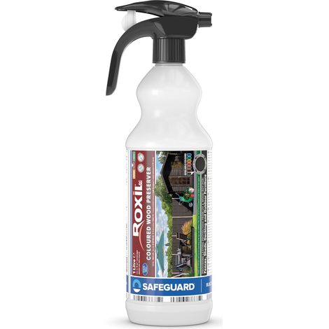 Roxil Wood Stain Preserver (1L Spray Charcoal) (1/3)