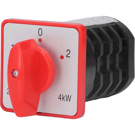 Bouton rotatif de commutateur BERM, sélecteur 4 sections 3 positions, 380V AC, poignée de commande pour armoire électrique (1/5)